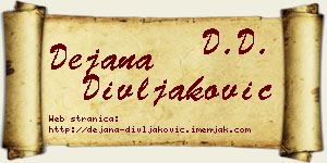 Dejana Divljaković vizit kartica